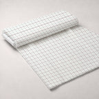 Seafoam Gingham Pattern 16 Fleece Fabric — fleece fabric unrolled bolt preview (mv-fleece-v1:bolt)
