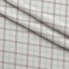 Seafoam Gingham Pattern 16 Fleece Fabric — fleece fabric folded close-up preview (mv-fleece-v1:lying)