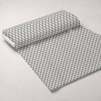 Seafoam Gingham Pattern 19 Fleece Fabric — fleece fabric unrolled bolt preview (mv-fleece-v1:bolt)