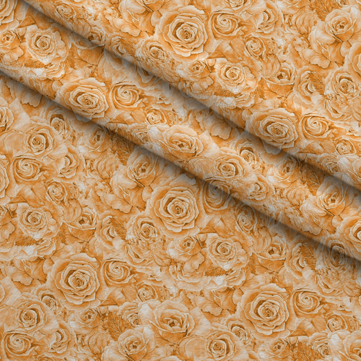 Sepia Blooms Pattern 13 Fleece Fabric — fleece fabric folded close-up preview (mv-fleece-v1:lying)