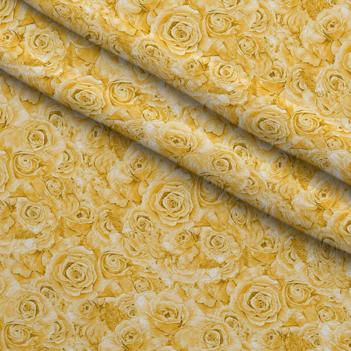 Sepia Blooms Pattern 14 Fleece Fabric — fleece fabric folded close-up preview (mv-fleece-v1:lying)