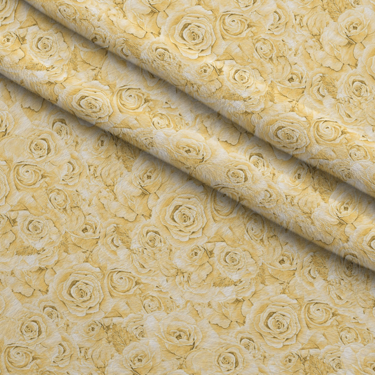 Sepia Blooms Pattern 15 Fleece Fabric — fleece fabric folded close-up preview (mv-fleece-v1:lying)