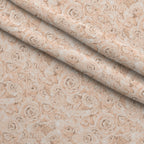 Sepia Blooms Pattern 16 Fleece Fabric — fleece fabric folded close-up preview (mv-fleece-v1:lying)