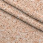 Sepia Blooms Pattern 17 Fleece Fabric — fleece fabric folded close-up preview (mv-fleece-v1:lying)