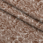 Sepia Blooms Pattern 2 Fleece Fabric — fleece fabric folded close-up preview (mv-fleece-v1:lying)