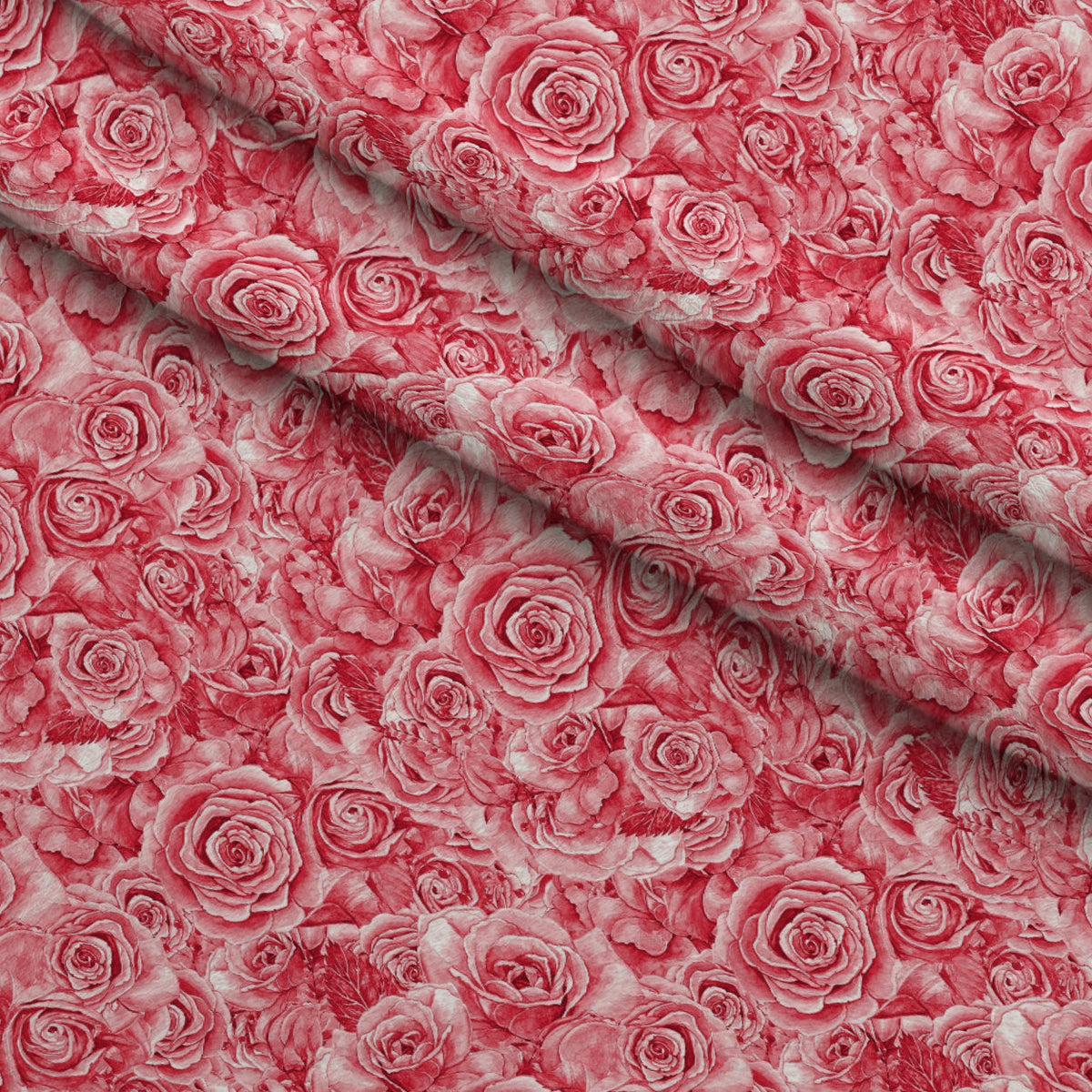 Sepia Blooms Pattern 21 Fleece Fabric — fleece fabric folded close-up preview (mv-fleece-v1:lying)