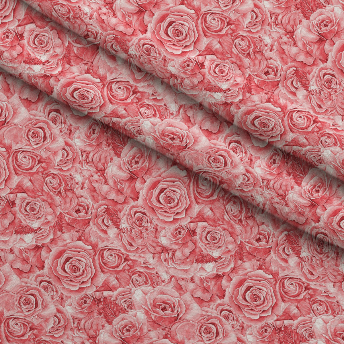 Sepia Blooms Pattern 22 Fleece Fabric — fleece fabric folded close-up preview (mv-fleece-v1:lying)