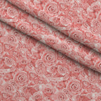 Sepia Blooms Pattern 23 Fleece Fabric — fleece fabric folded close-up preview (mv-fleece-v1:lying)