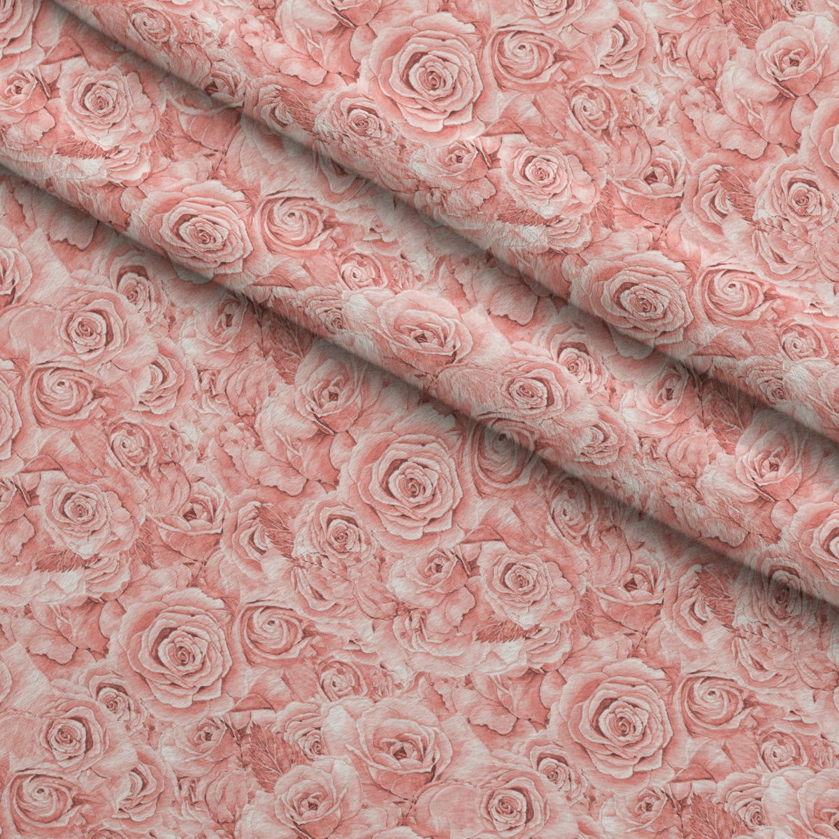 Sepia Blooms Pattern 24 Fleece Fabric — fleece fabric folded close-up preview (mv-fleece-v1:lying)
