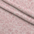Sepia Blooms Pattern 26 Fleece Fabric — fleece fabric folded close-up preview (mv-fleece-v1:lying)