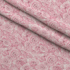 Sepia Blooms Pattern 27 Fleece Fabric — fleece fabric folded close-up preview (mv-fleece-v1:lying)