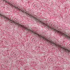 Sepia Blooms Pattern 29 Fleece Fabric — fleece fabric folded close-up preview (mv-fleece-v1:lying)