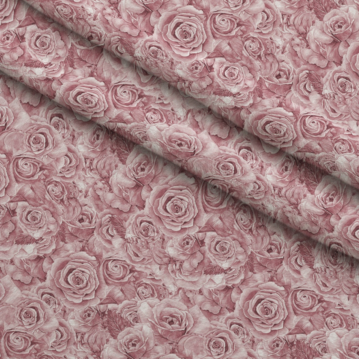 Sepia Blooms Pattern 3 Fleece Fabric — fleece fabric folded close-up preview (mv-fleece-v1:lying)
