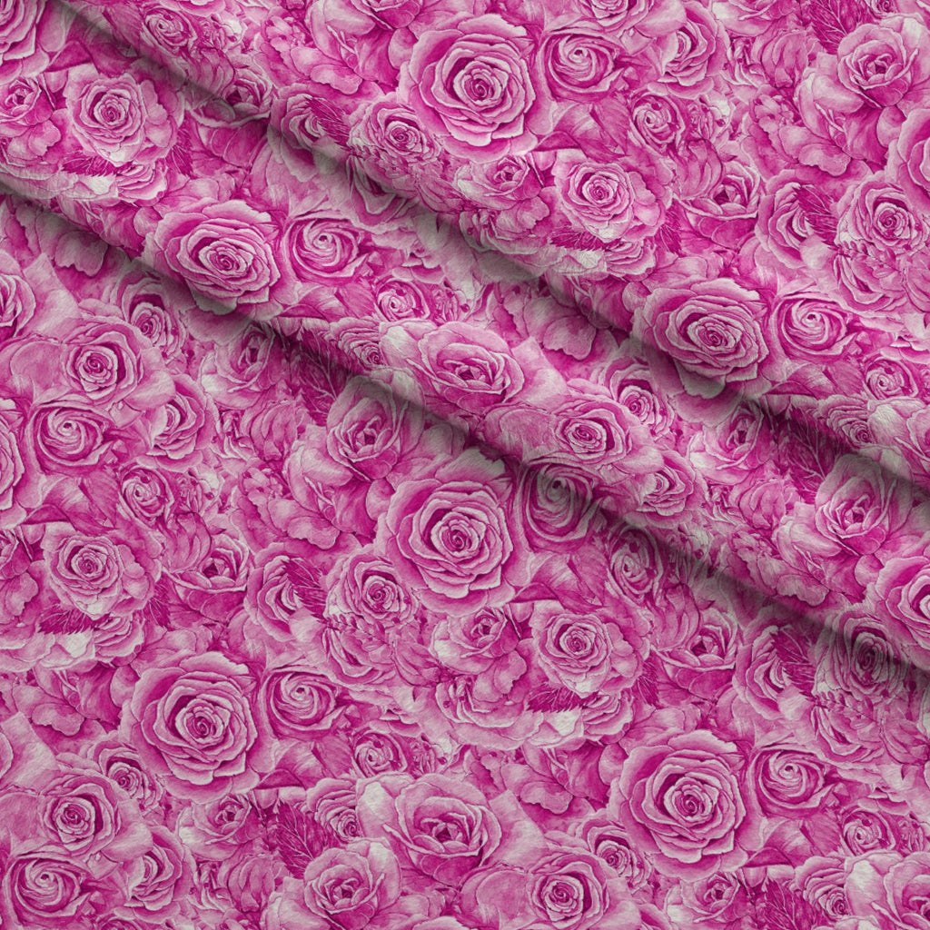 Sepia Blooms Pattern 31 Fleece Fabric — fleece fabric folded close-up preview (mv-fleece-v1:lying)