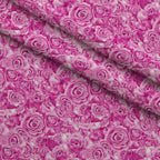 Sepia Blooms Pattern 31 Fleece Fabric — fleece fabric folded close-up preview (mv-fleece-v1:lying)