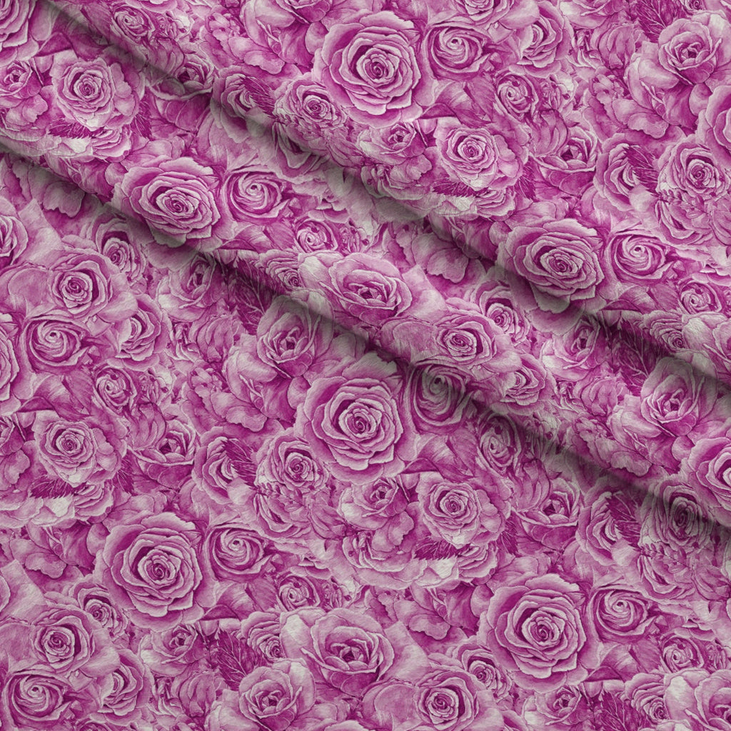 Sepia Blooms Pattern 33 Fleece Fabric — fleece fabric folded close-up preview (mv-fleece-v1:lying)