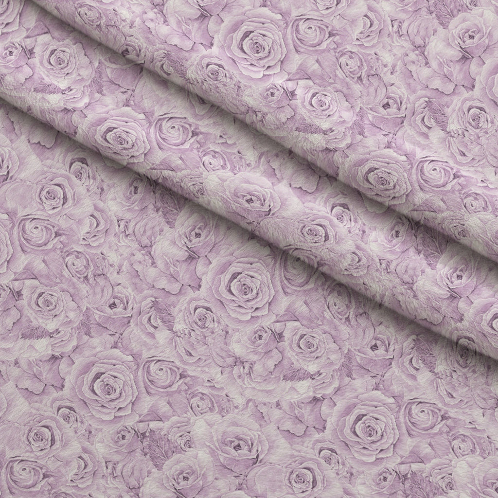 Sepia Blooms Pattern 37 Fleece Fabric — fleece fabric folded close-up preview (mv-fleece-v1:lying)