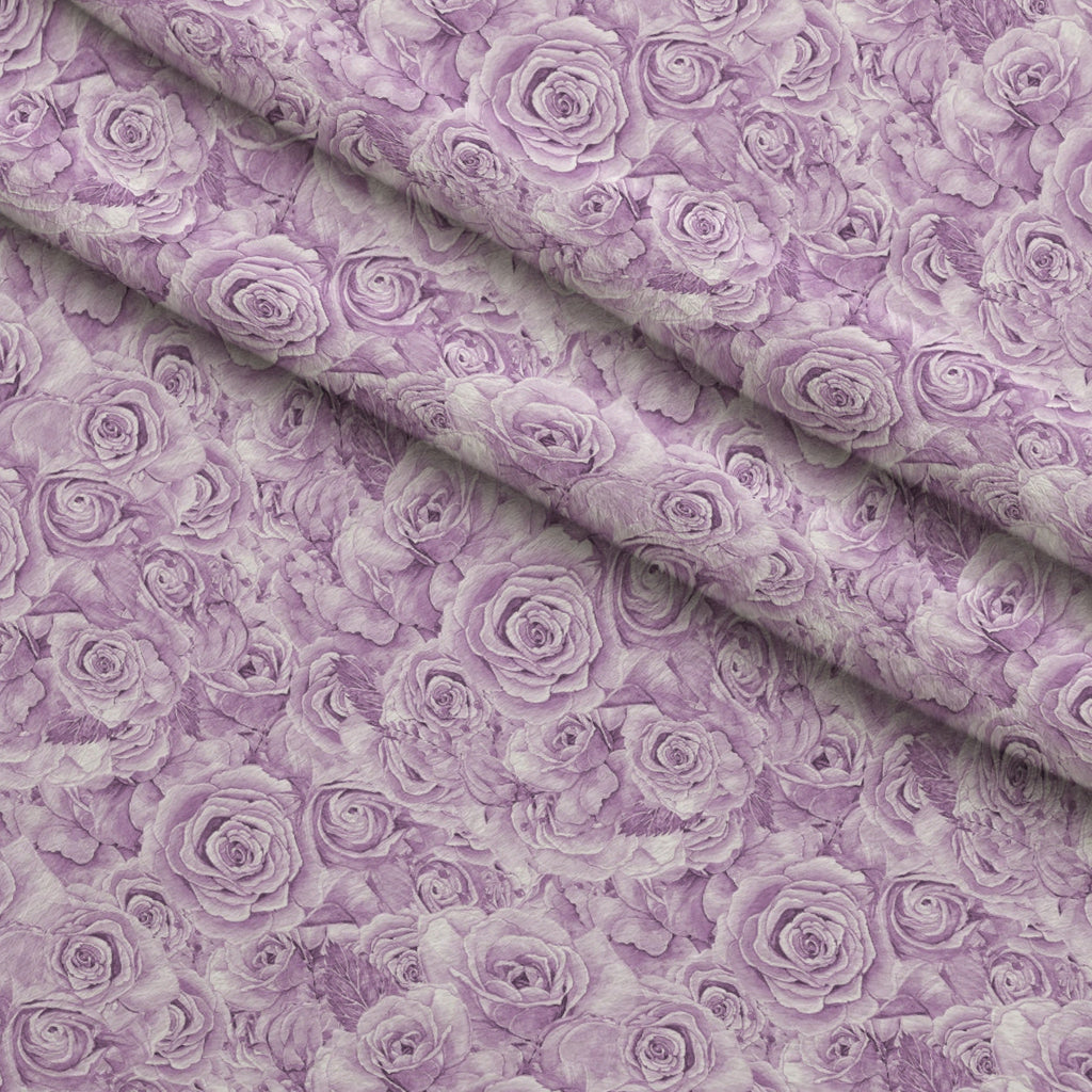 Sepia Blooms Pattern 38 Fleece Fabric — fleece fabric folded close-up preview (mv-fleece-v1:lying)