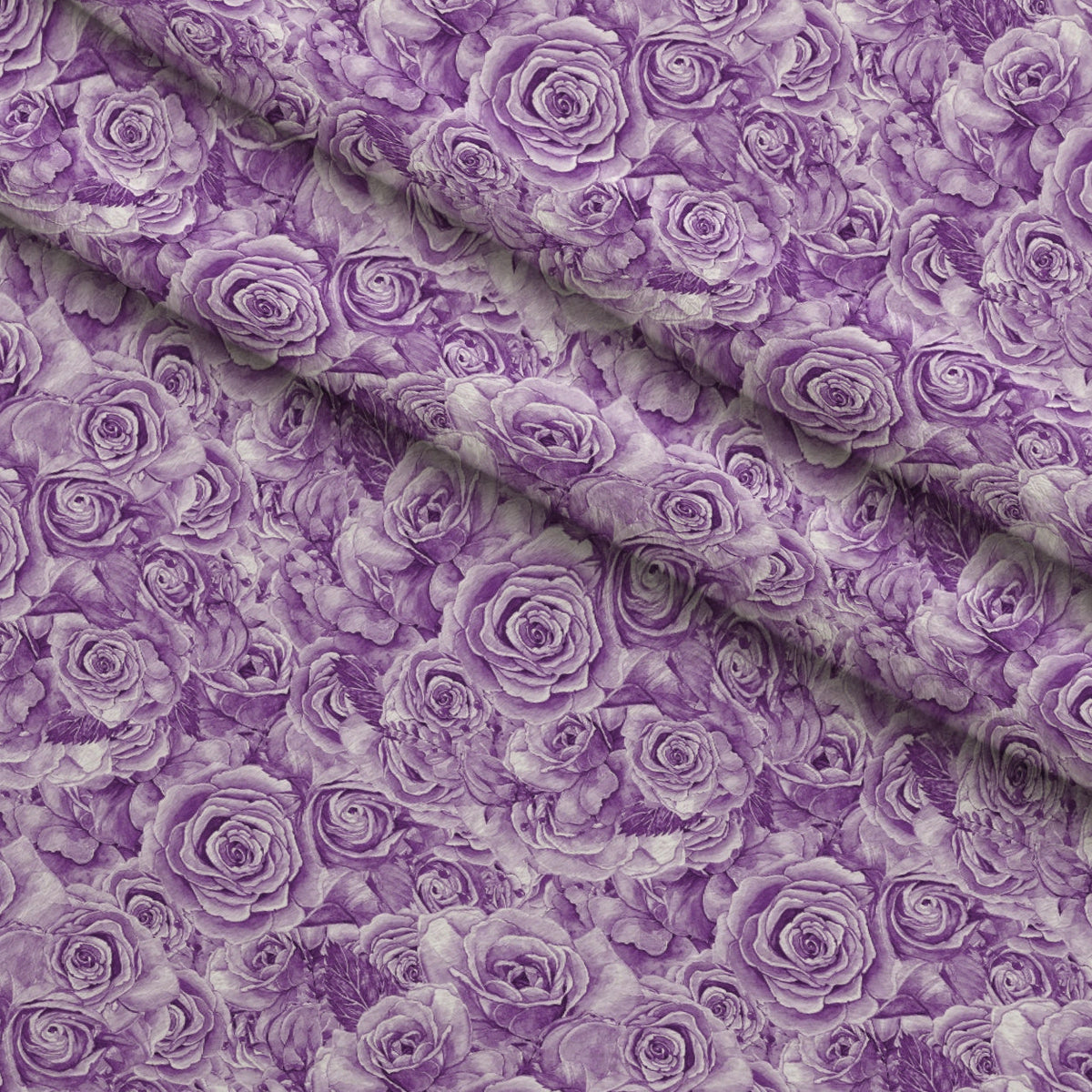 Sepia Blooms Pattern 39 Fleece Fabric — fleece fabric folded close-up preview (mv-fleece-v1:lying)
