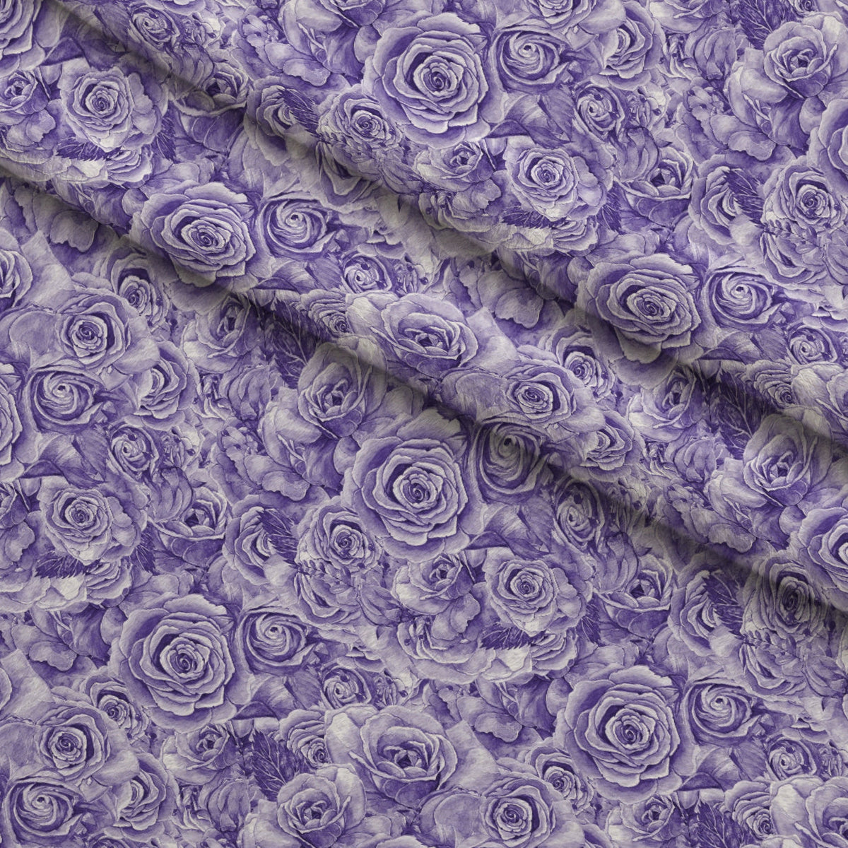 Sepia Blooms Pattern 40 Fleece Fabric — fleece fabric folded close-up preview (mv-fleece-v1:lying)