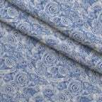 Sepia Blooms Pattern 45 Fleece Fabric — fleece fabric folded close-up preview (mv-fleece-v1:lying)