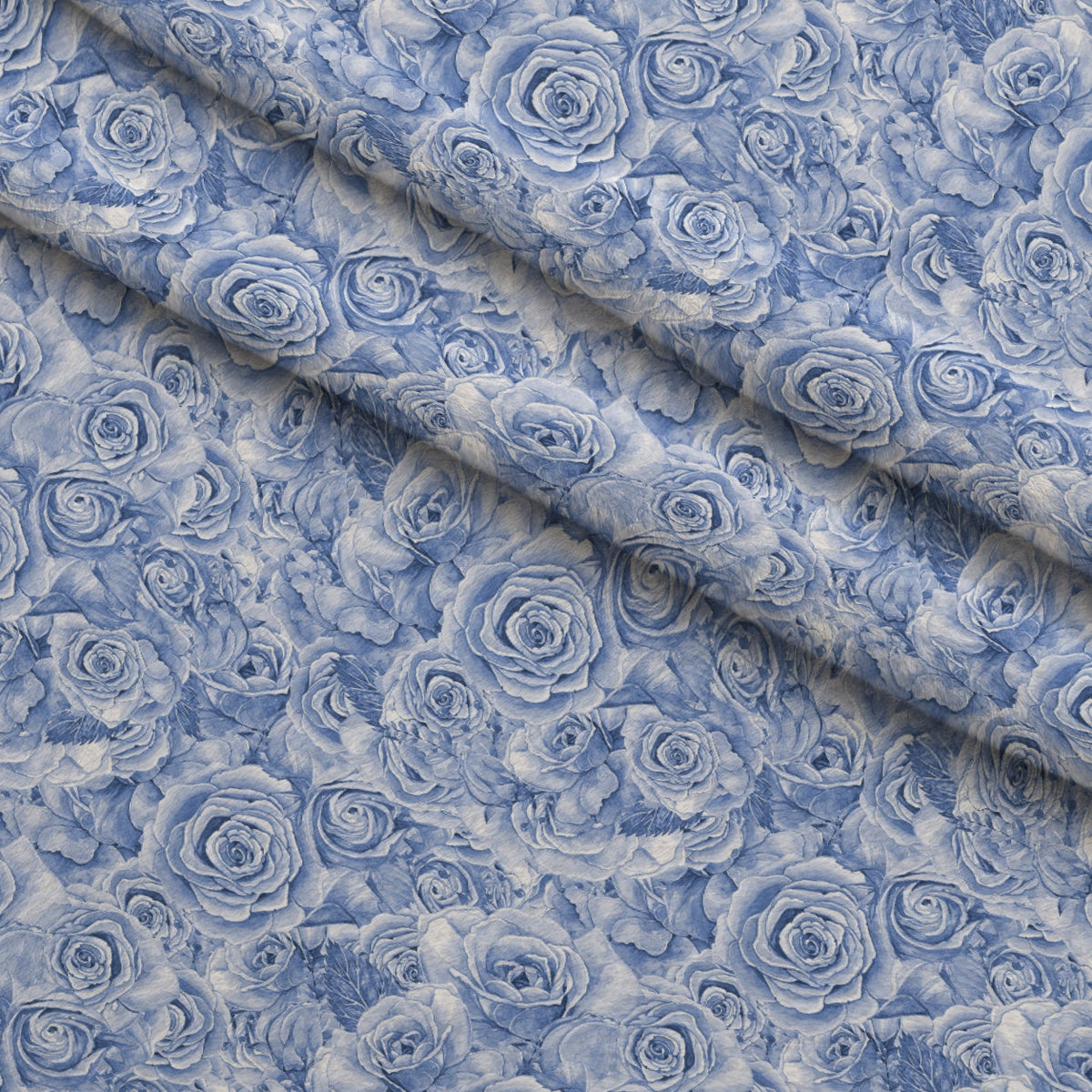Sepia Blooms Pattern 45 Fleece Fabric — fleece fabric folded close-up preview (mv-fleece-v1:lying)