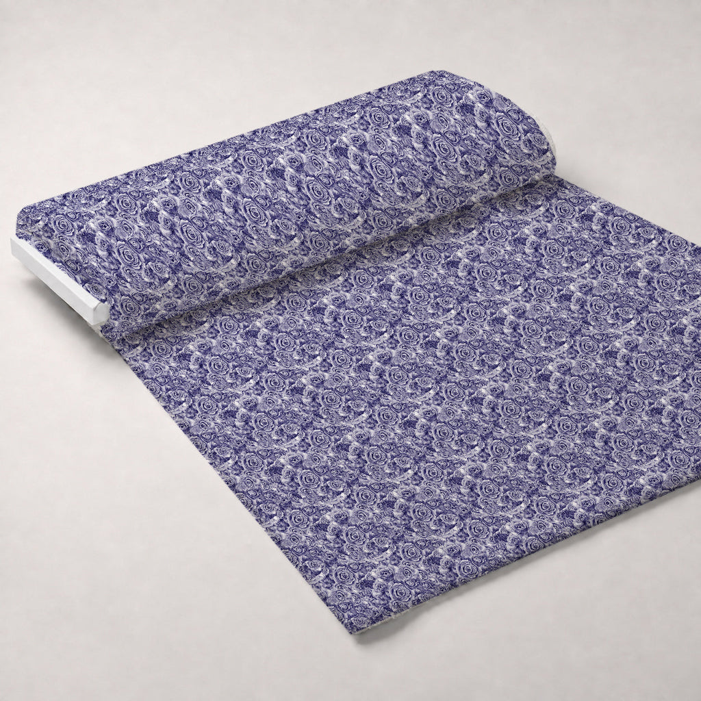 Sepia Blooms Pattern 47 Fleece Fabric — fleece fabric unrolled bolt preview (mv-fleece-v1:bolt)
