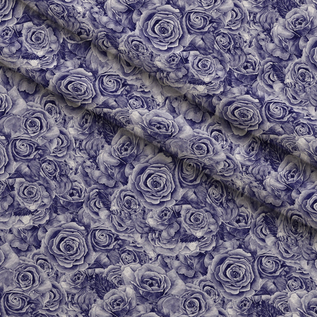 Sepia Blooms Pattern 47 Fleece Fabric — fleece fabric folded close-up preview (mv-fleece-v1:lying)