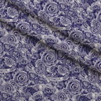 Sepia Blooms Pattern 47 Fleece Fabric — fleece fabric folded close-up preview (mv-fleece-v1:lying)