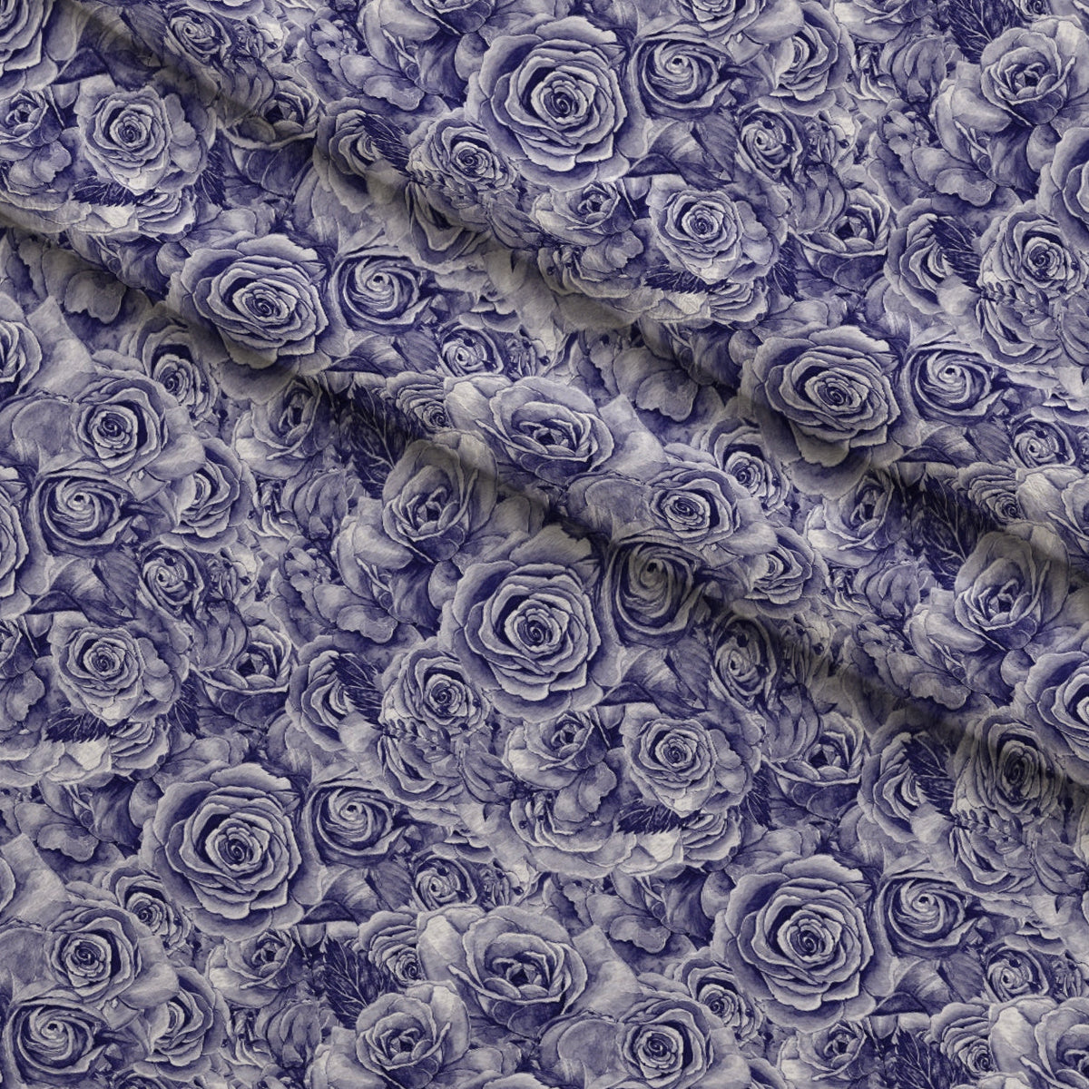 Sepia Blooms Pattern 47 Fleece Fabric — fleece fabric folded close-up preview (mv-fleece-v1:lying)