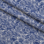Sepia Blooms Pattern 48 Fleece Fabric — fleece fabric folded close-up preview (mv-fleece-v1:lying)