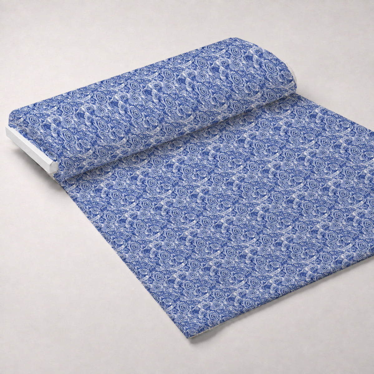 Sepia Blooms Pattern 49 Fleece Fabric — fleece fabric unrolled bolt preview (mv-fleece-v1:bolt)