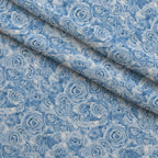 Sepia Blooms Pattern 52 Fleece Fabric — fleece fabric folded close-up preview (mv-fleece-v1:lying)