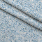 Sepia Blooms Pattern 53 Fleece Fabric — fleece fabric folded close-up preview (mv-fleece-v1:lying)