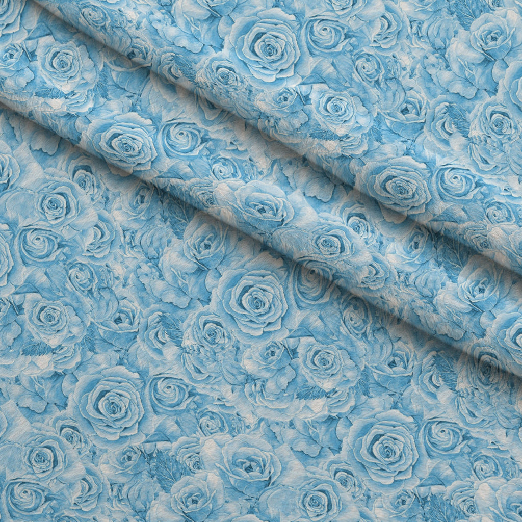 Sepia Blooms Pattern 54 Fleece Fabric — fleece fabric folded close-up preview (mv-fleece-v1:lying)