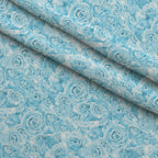 Sepia Blooms Pattern 55 Fleece Fabric — fleece fabric folded close-up preview (mv-fleece-v1:lying)