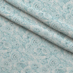 Sepia Blooms Pattern 56 Fleece Fabric — fleece fabric folded close-up preview (mv-fleece-v1:lying)