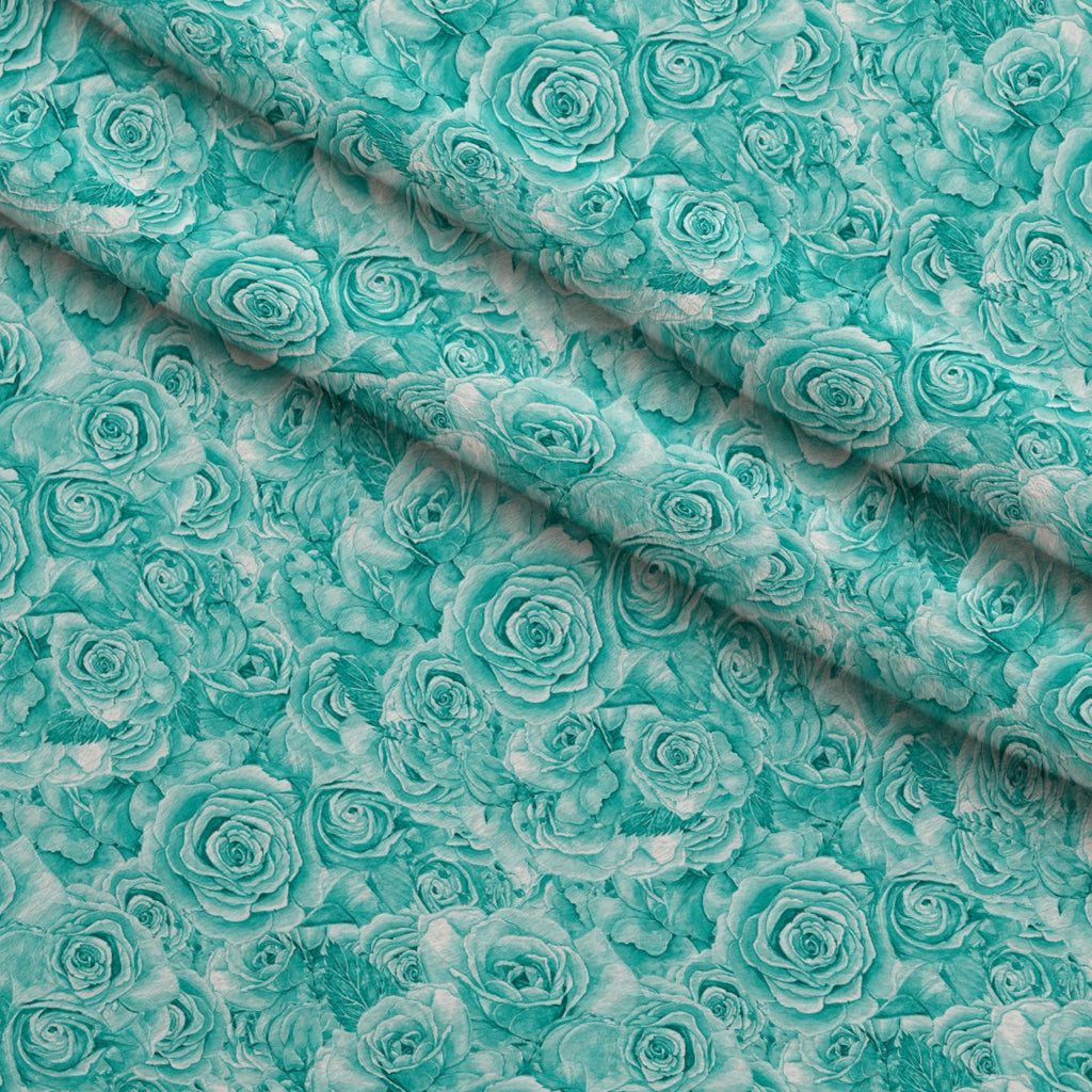 Sepia Blooms Pattern 59 Fleece Fabric — fleece fabric folded close-up preview (mv-fleece-v1:lying)