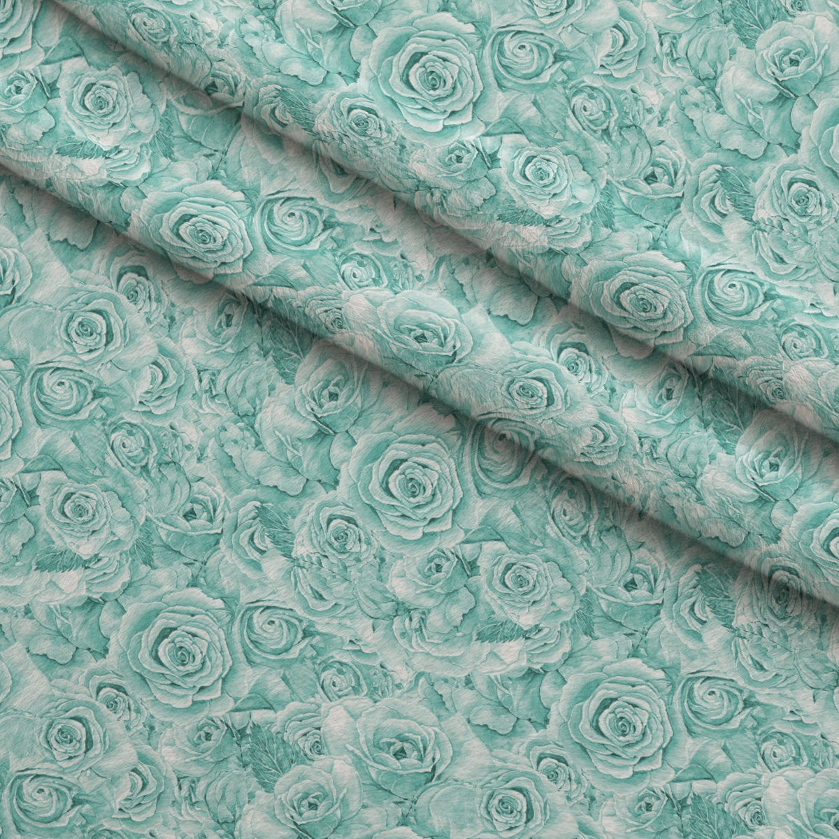 Sepia Blooms Pattern 60 Fleece Fabric — fleece fabric folded close-up preview (mv-fleece-v1:lying)