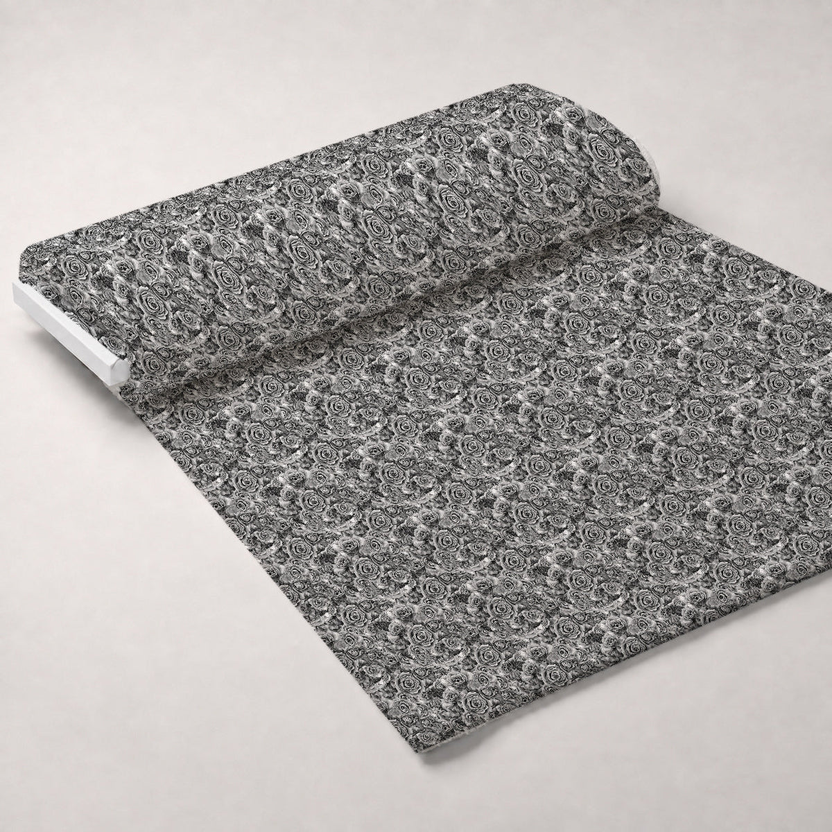 Sepia Blooms Pattern 82 Fleece Fabric — fleece fabric unrolled bolt preview (mv-fleece-v1:bolt)