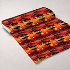 Serengeti Dusk Pattern 3 Fleece Fabric — fleece fabric unrolled bolt preview (mv-fleece-v1:bolt)