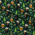 Shamrock Shimmer Pattern 12 Fleece Fabric — fleece fabric folded close-up preview (mv-fleece-v1:lying)