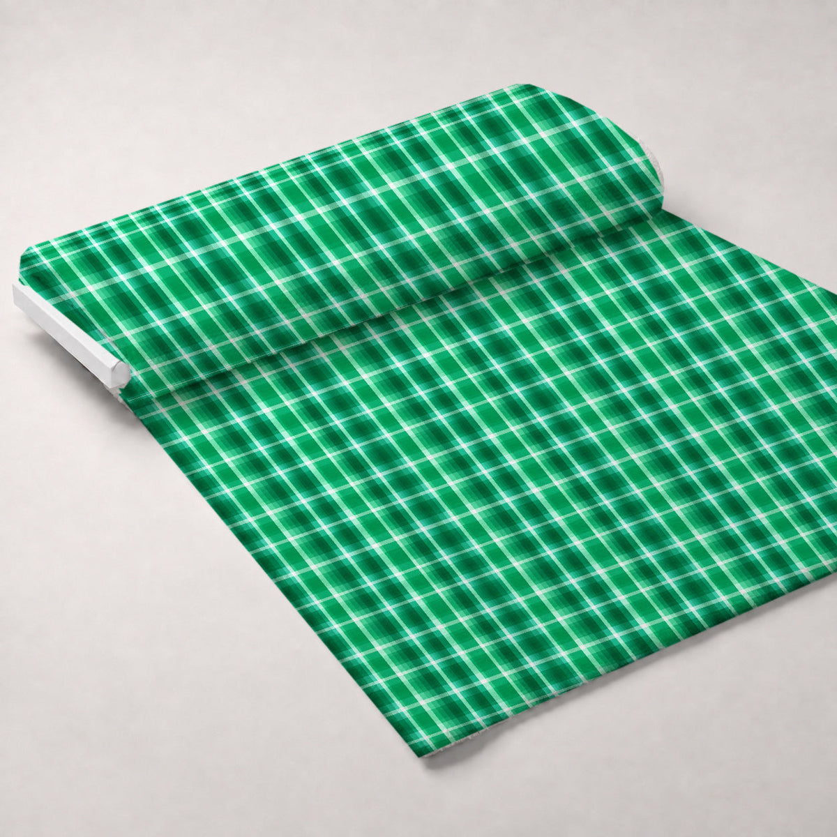 Shamrock Shimmer Pattern 2 Fleece Fabric — fleece fabric unrolled bolt preview (mv-fleece-v1:bolt)