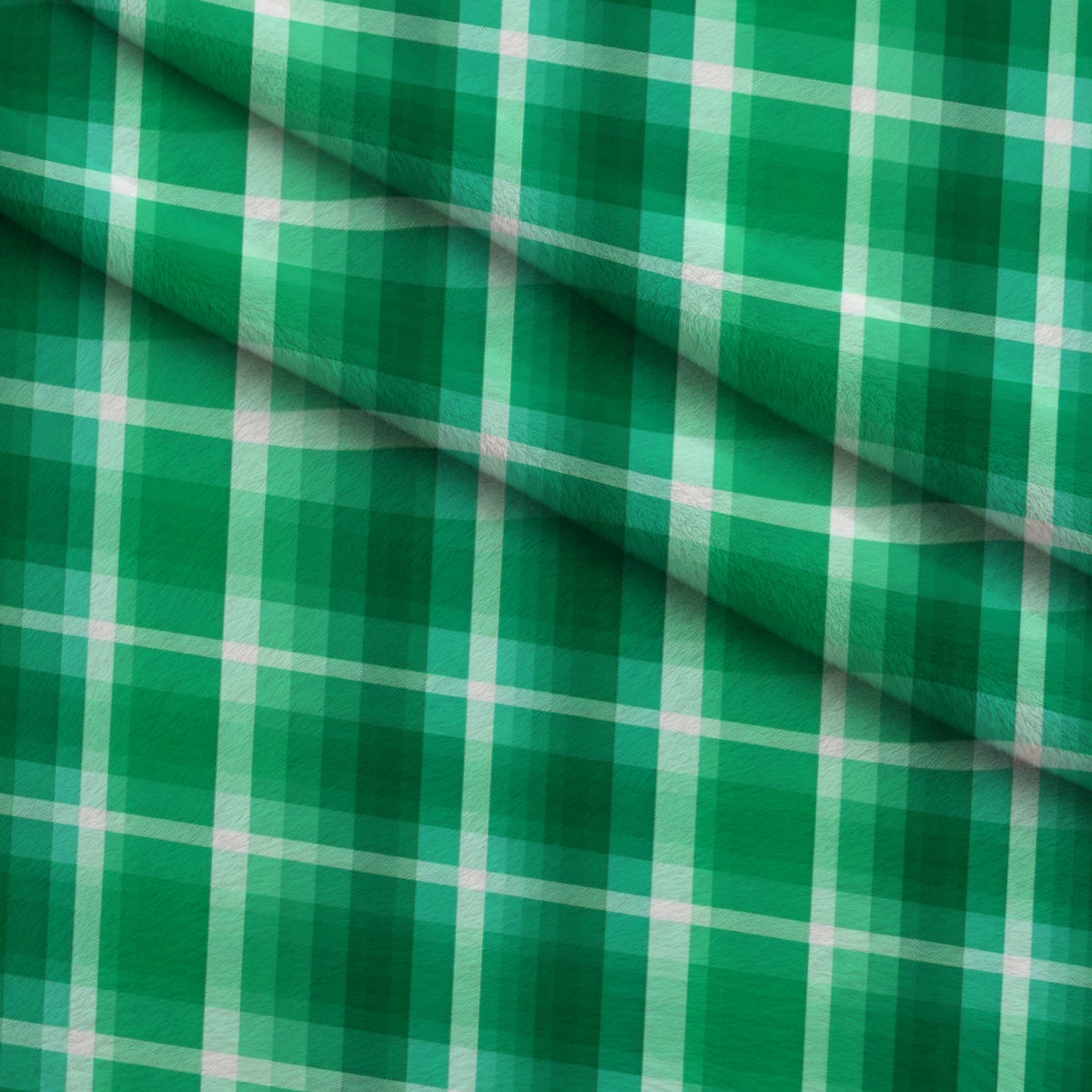 Shamrock Shimmer Pattern 2 Fleece Fabric — fleece fabric folded close-up preview (mv-fleece-v1:lying)