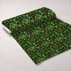 Shamrock Shimmer Pattern 24 Fleece Fabric — fleece fabric unrolled bolt preview (mv-fleece-v1:bolt)