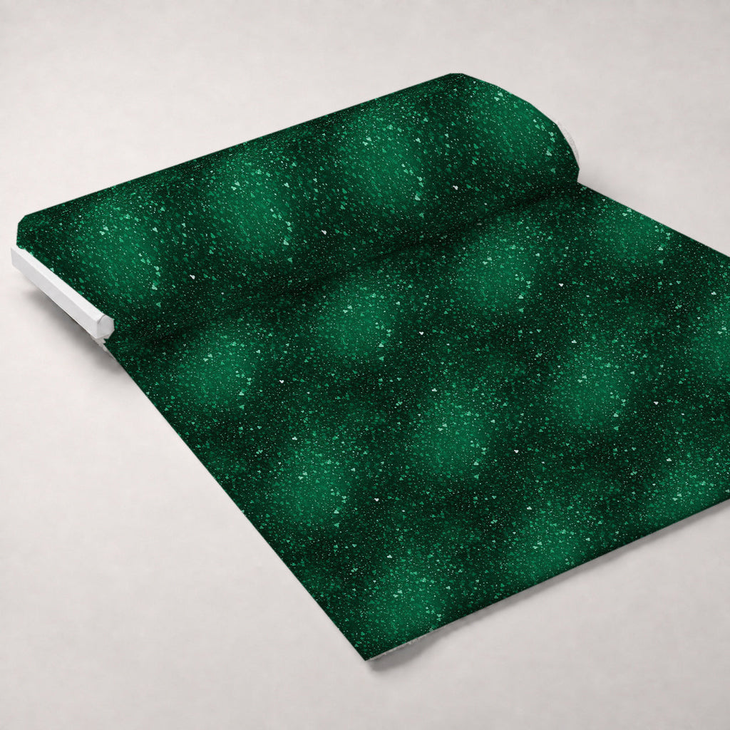 Shamrock Shimmer Pattern 25 Fleece Fabric — fleece fabric unrolled bolt preview (mv-fleece-v1:bolt)