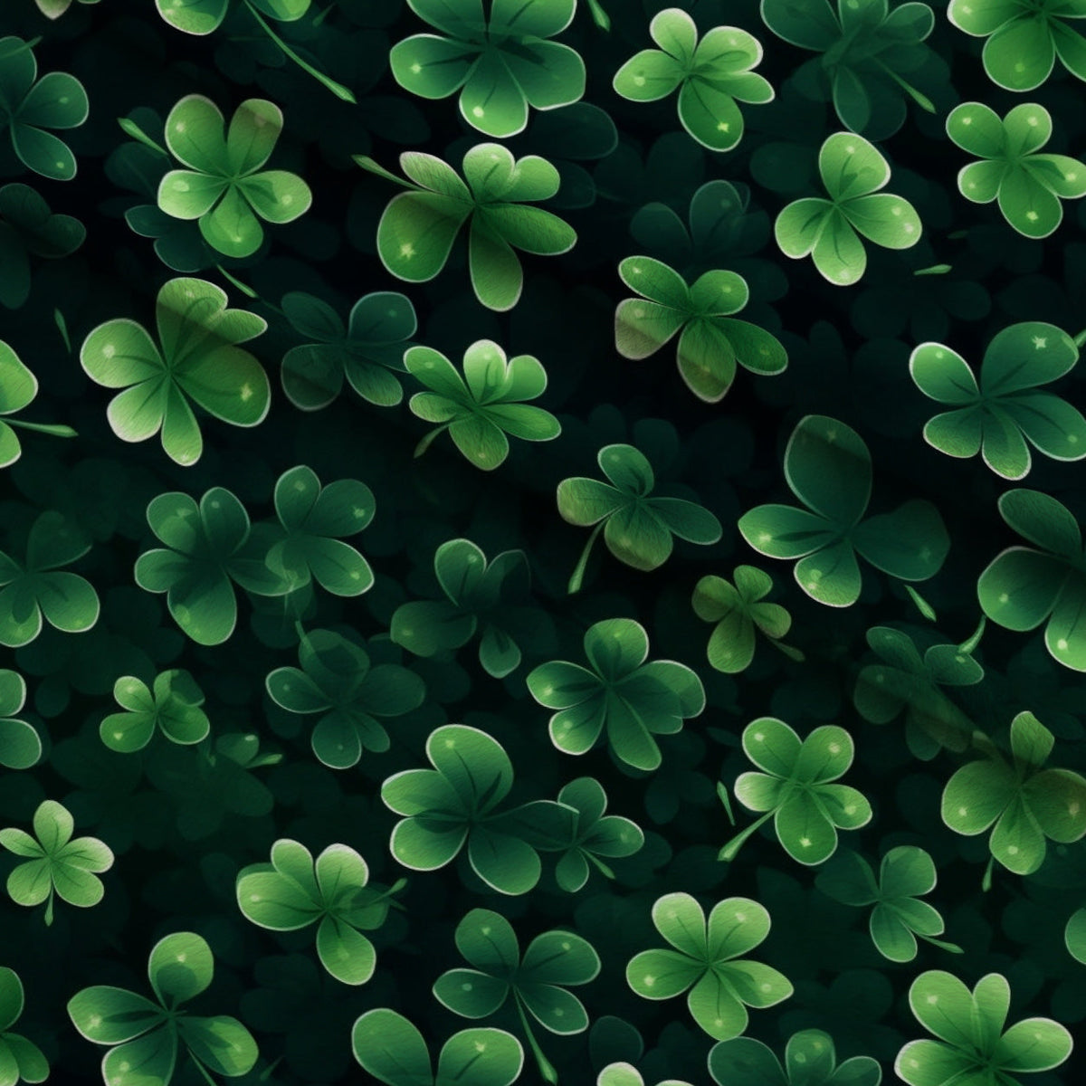 Shamrock Shimmer Pattern 5 Fleece Fabric — fleece fabric folded close-up preview (mv-fleece-v1:lying)