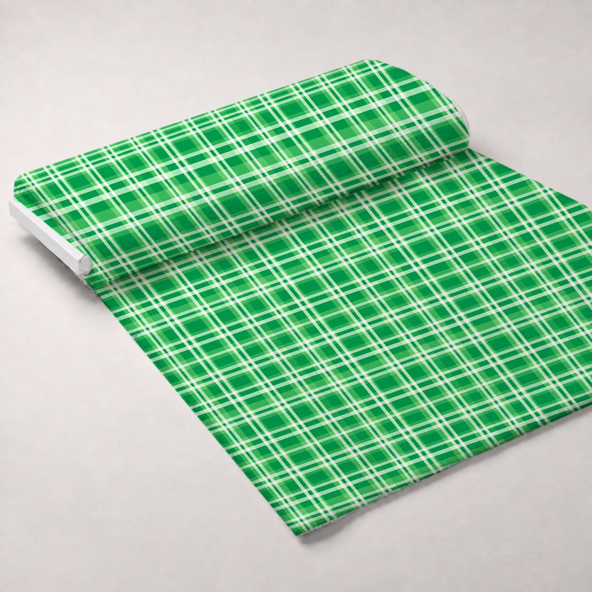 Shamrock Shimmer Pattern 6 Fleece Fabric — fleece fabric unrolled bolt preview (mv-fleece-v1:bolt)