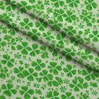 Shamrock Shimmer Pattern 7 Fleece Fabric — fleece fabric folded close-up preview (mv-fleece-v1:lying)