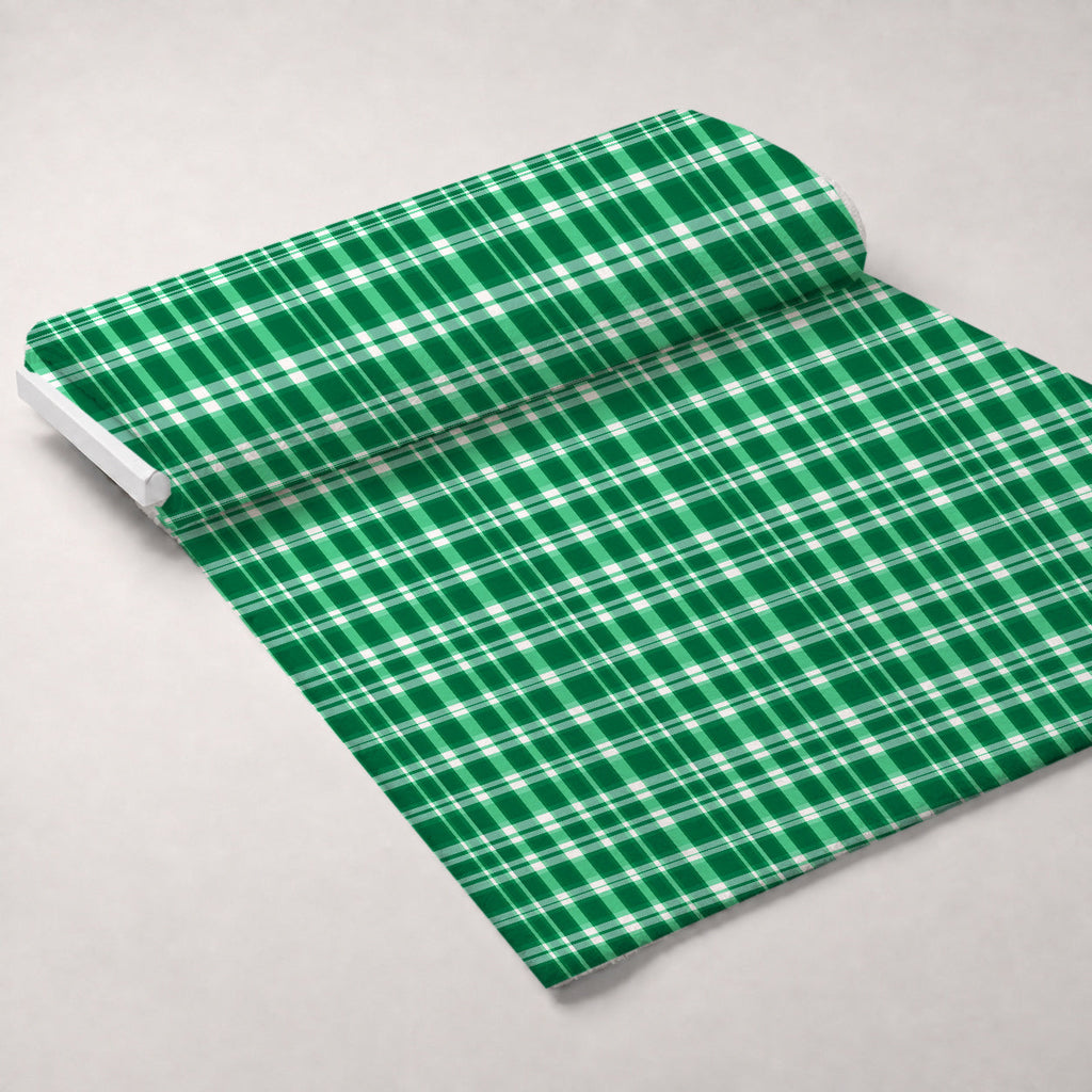 Shamrock Shimmer Pattern 9 Fleece Fabric — fleece fabric unrolled bolt preview (mv-fleece-v1:bolt)